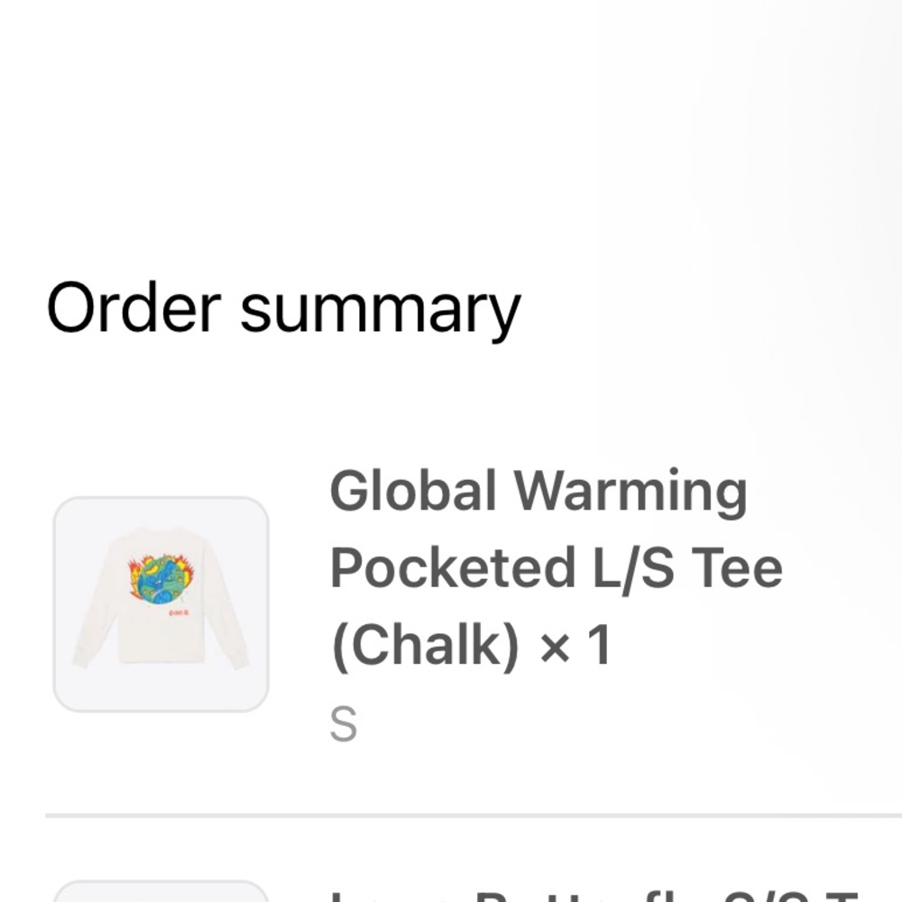 CHNGE Cream Long Sleeve Tee with Earth Graphic